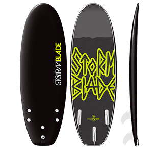 58in Mini Surfboard / Black