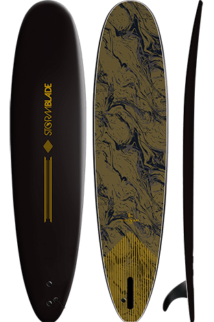 8ft Limited Surfboard / Black Marble